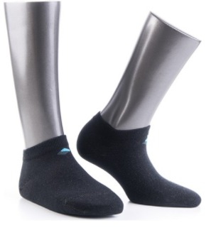 %13 Gümüş Patik Siyah Çorap
